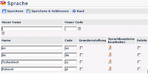 wd admin einstellungen sprachen